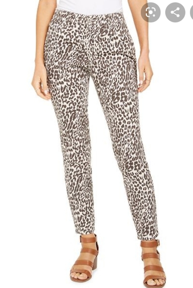 Style & Co. Denim - Style & Co
 Animal-Print Tummy-Control Sli…